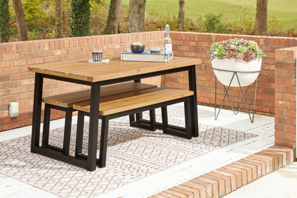 Town - Brown / Black - Dining Table Set (Set of 3) - Image 9
