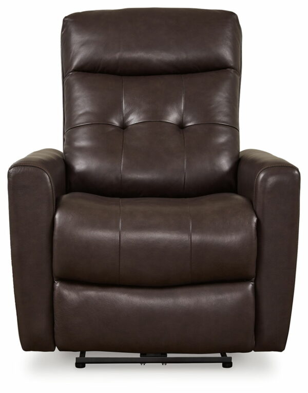 Pisgham - Chocolate - Power Recliner With Adj Headrest - Image 6