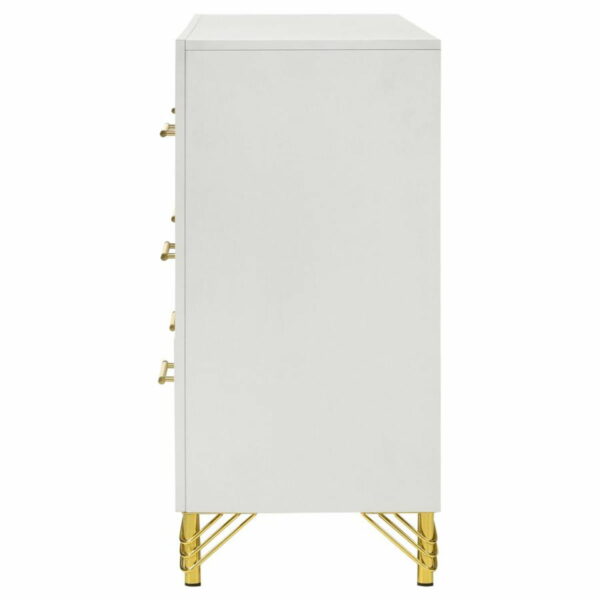 Lucia - 6-Drawer Bedroom Dresser - White - Image 10