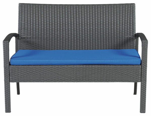 Alina - Gray / Blue - Love/Chairs/Table Set (Set of 4) - Image 7