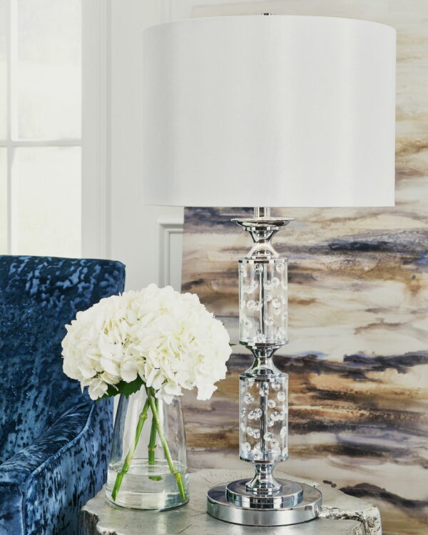 Laramae - Chrome Finish - Metal Table Lamp - Image 3