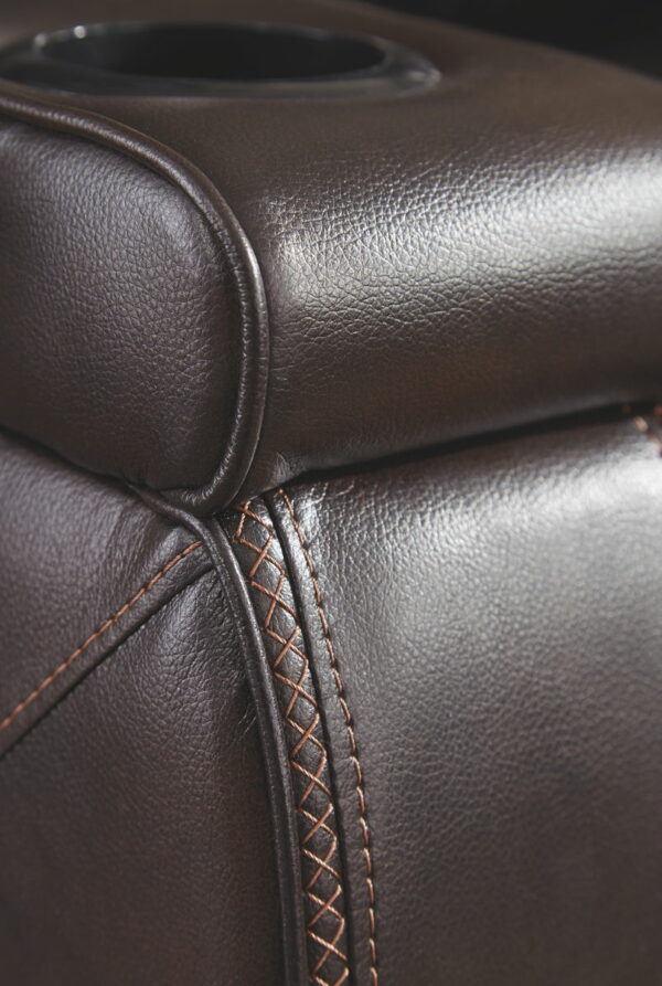 Warnerton - Brown Dark - Pwr Recliner/Adj Headrest - Image 6