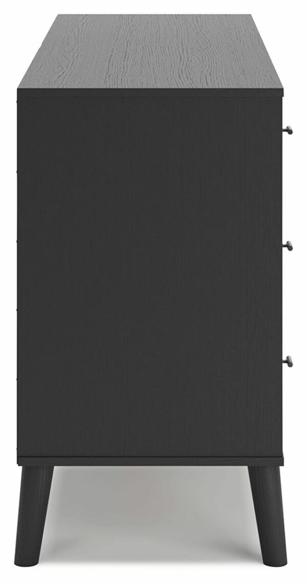 Charlang - Black / Gray - Six Drawer Dresser - Image 5