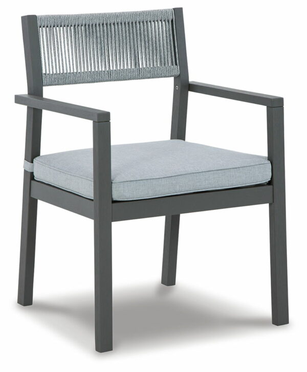Eden Town - Gray / Light Gray - Arm Chair With Cushion (Set of 2) - Image 6