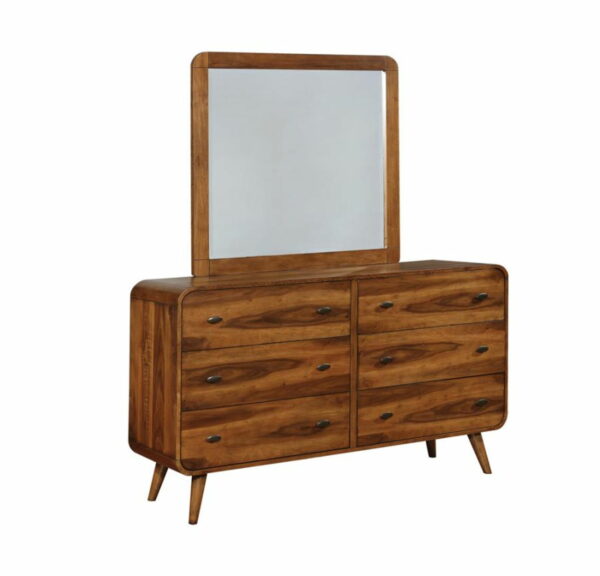 Robyn - Rectangular Dresser Mirror - Dark Walnut - Image 5