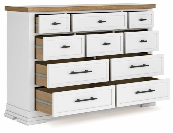 Ashbryn - White / Natural - Dresser - Image 6