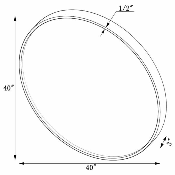O'Malley - Round Mirror Brass - Image 2