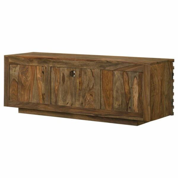 Julia - 2-Door TV Console With Adjustable Shelf - Natural - Image 8