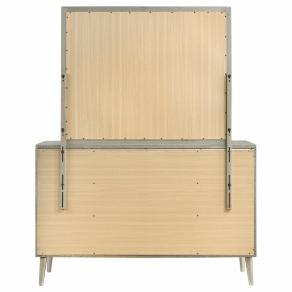 Ramon - 6-Drawer Dresser With Mirror - Metallic Sterling - Image 3