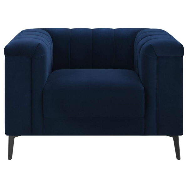Chalet - Tuxedo Arm Chair - Blue - Image 11