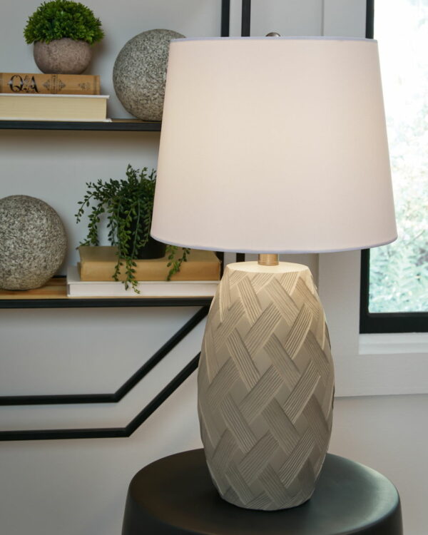 Tamner - Taupe - Poly Table Lamp (Set of 2) - Image 3