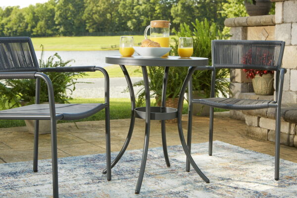 Crystal - Gray - Chairs W/Table Set (Set of 3) - Image 6