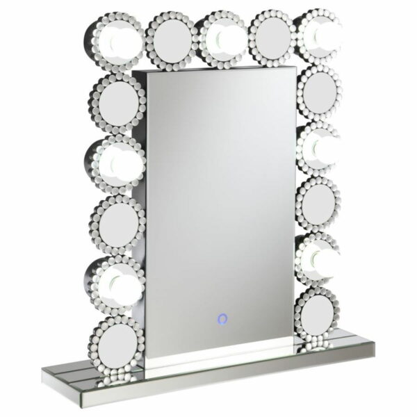 Aghes - Rectangular Table - Mirror With Led Lighting Mirror - Image 3