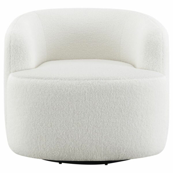 Hudson - Upholstered Swivel Chair - Natural - Image 7