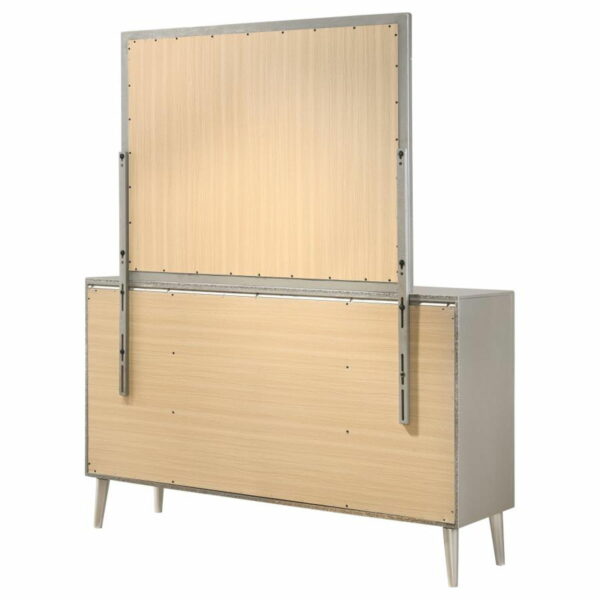 Ramon - 6-Drawer Dresser With Mirror - Metallic Sterling - Image 10
