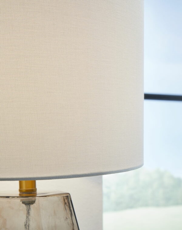 Taylow - Gray - Glass Table Lamp - Image 2