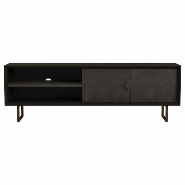 Marsden - Rectangular TV Console - Dark Brown - Image 2