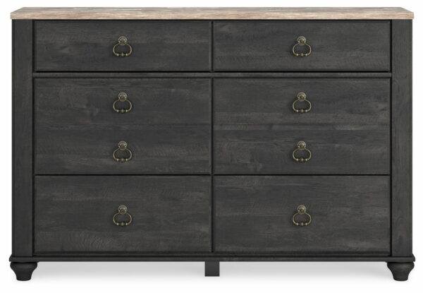 Nanforth - Two-tone - Six Drawer Dresser - Image 5