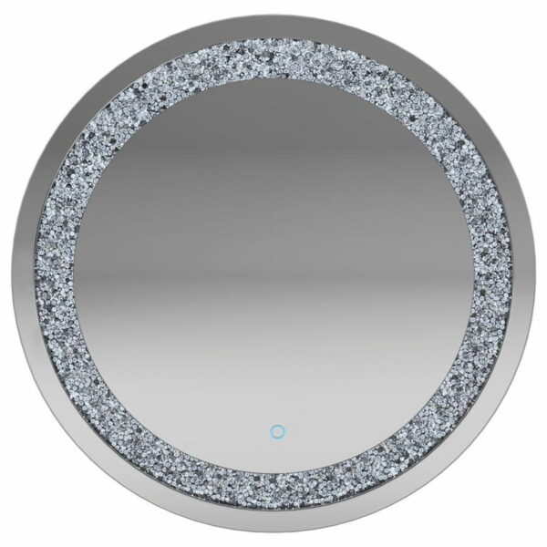 Landar - Round Wall Mirror - Silver - Image 2