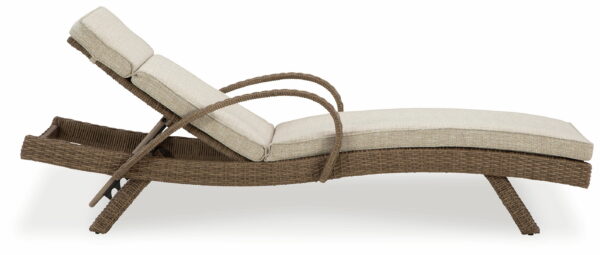 Beachcroft - Beige - Chaise Lounge With Cushion - Image 3