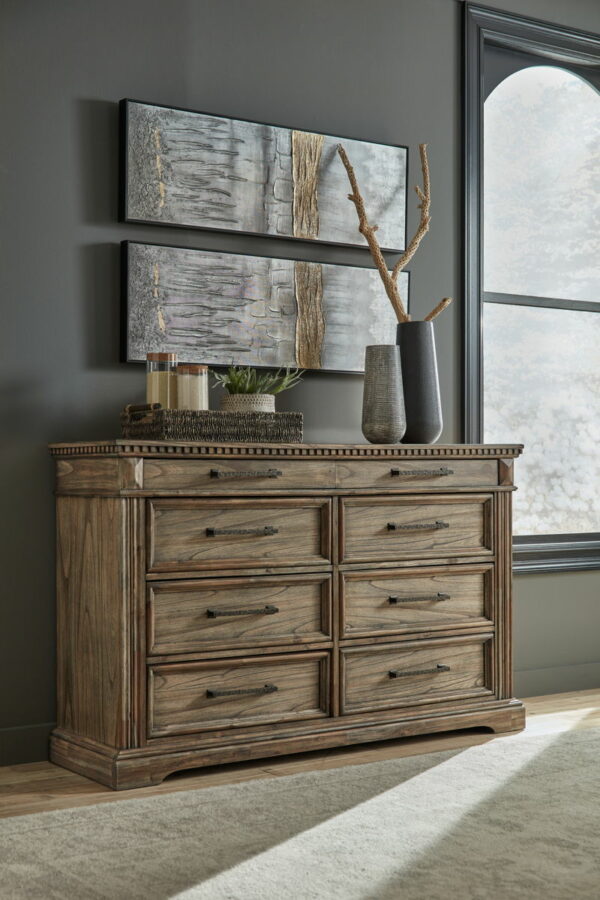 Markenburg - Brown - Dresser, Mirror - Image 3