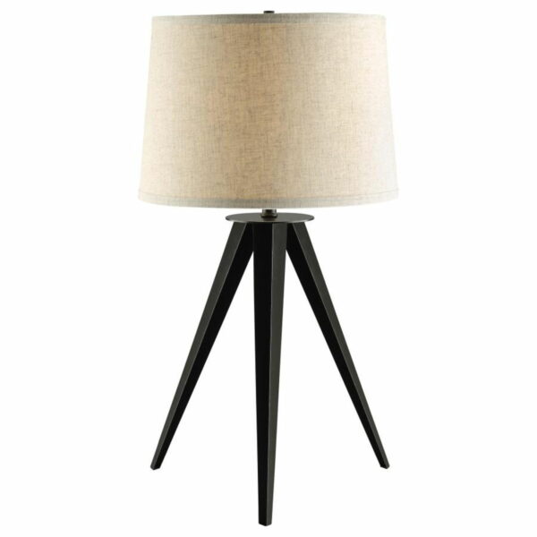 Sabat - Tripod Base Table Lamp - Black And Light Gray - Image 3