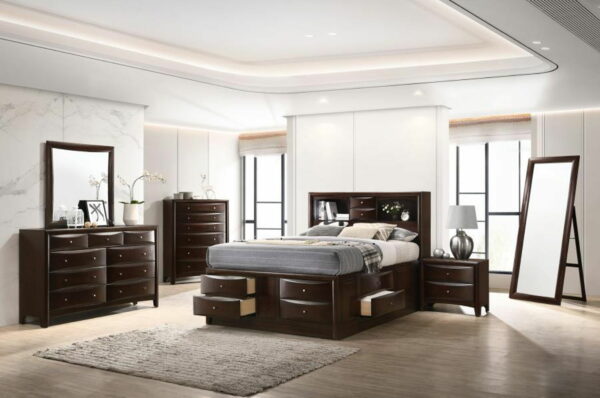 Phoenix - 9-drawer Dresser With Mirror - Deep Cappuccino - Image 5