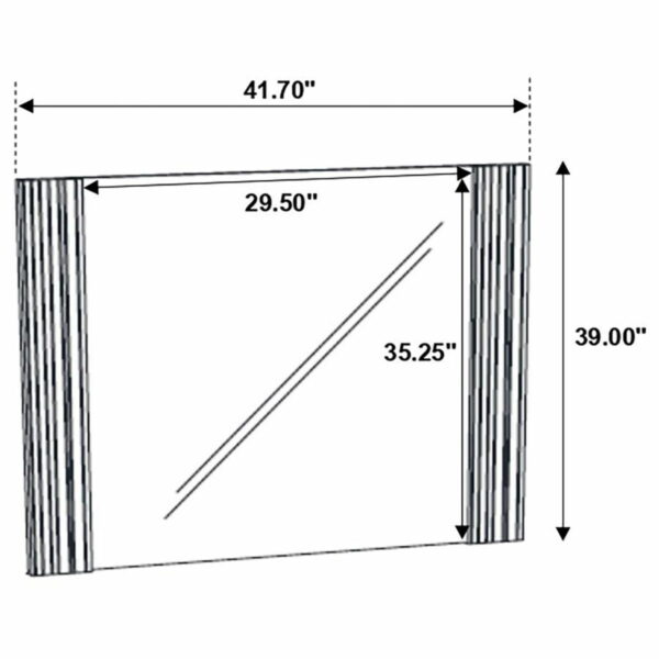 Blacktoft - Rectangle Dresser Mirror - Black - Image 4