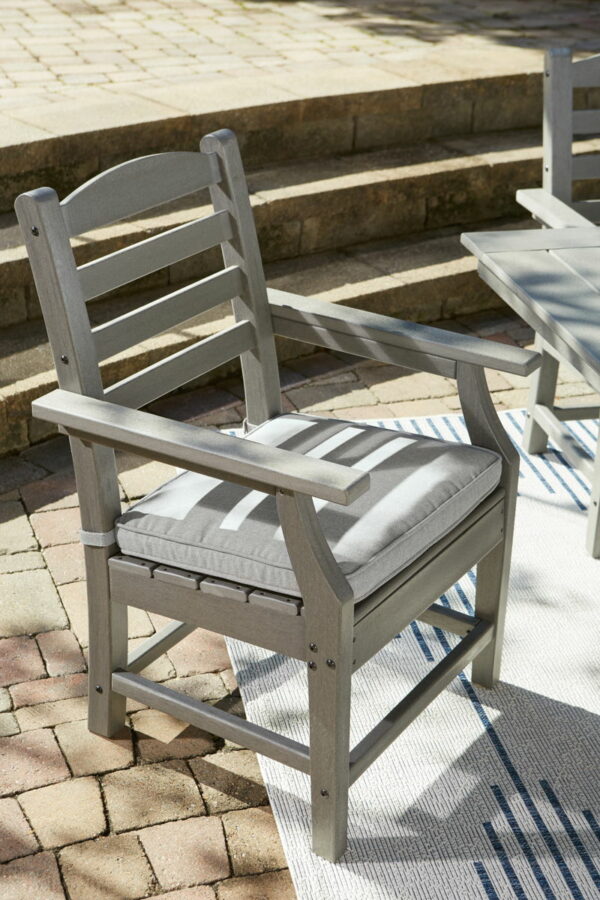Visola - Gray - Arm Chair With Cushion (Set of 2) - Image 2