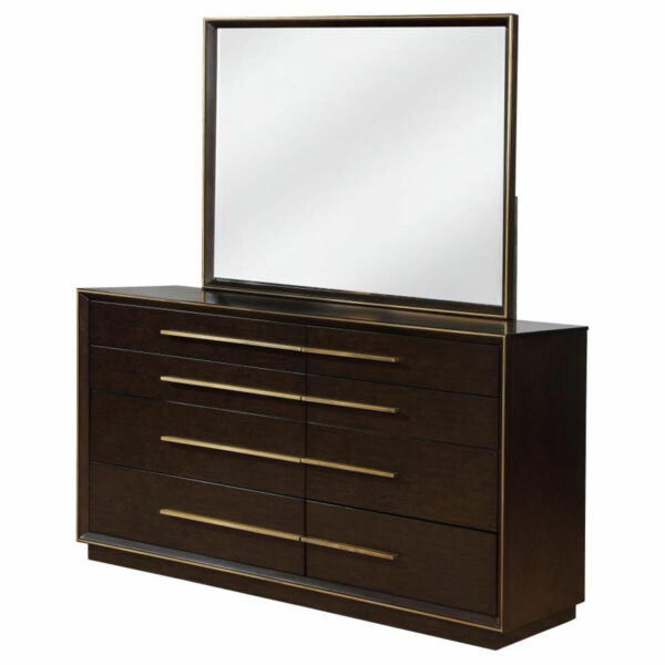 Durango - 8-Drawer Dresser With Mirror - Smoked Peppercorn - Image 3