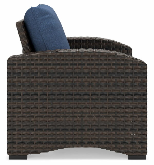 Windglow - Blue / Brown - Lounge Chair With Cushion - Image 7