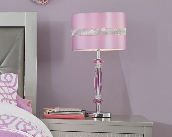 Nyssa - Purple - Metal Table Lamp - Image 3