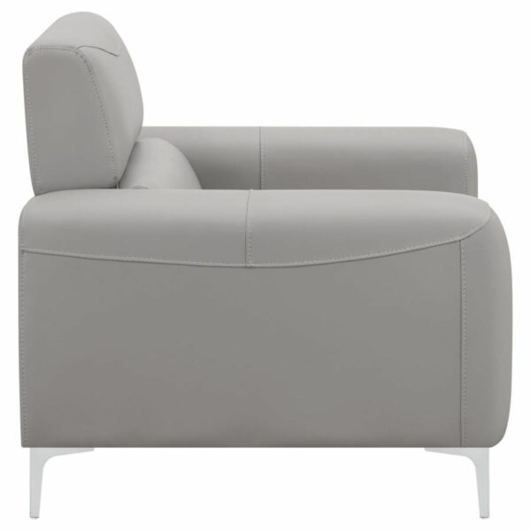 Glenmark - Track Arm Upholstered Chair - Taupe - Image 7