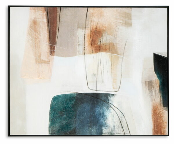 Reedford - White / Gray / Pink - Wall Art - Image 4