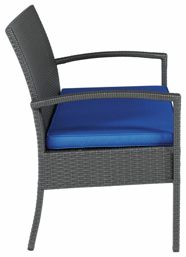 Alina - Gray / Blue - Love/Chairs/Table Set (Set of 4) - Image 14
