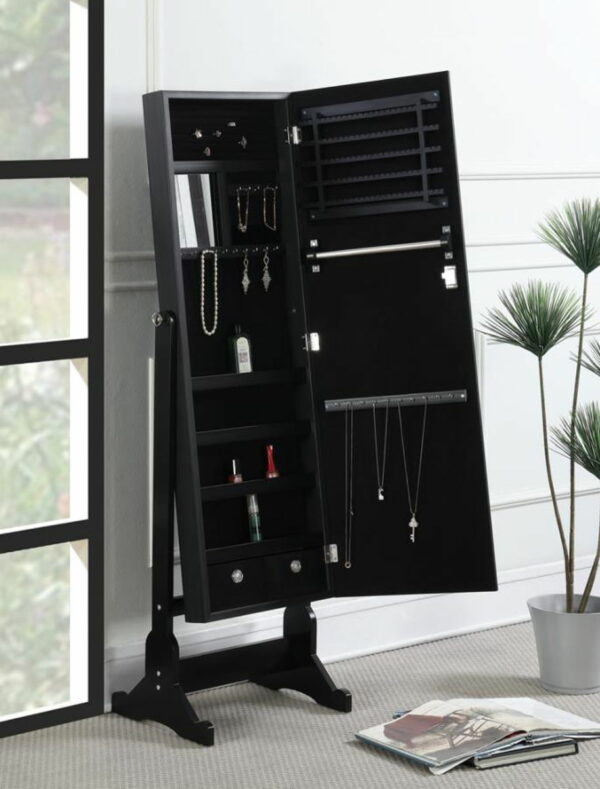 Tutuola - Jewelry Cheval Mirror - Black - Image 3