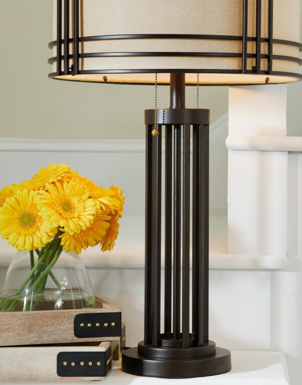 Hanswell - Dark Brown - Metal Table Lamp - Image 2