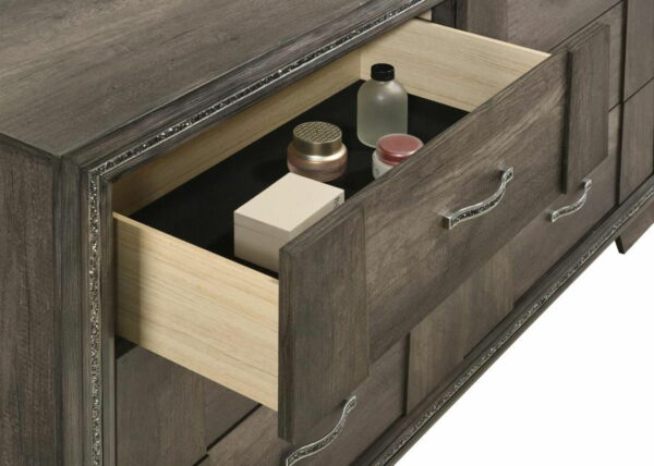 Janine - 6-Drawer Dresser - Gray - Image 8