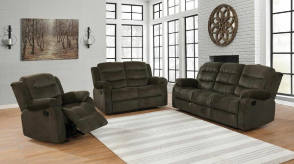 Rodman - Pillow Top Arm Motion Loveseat - Olive Brown - Image 6