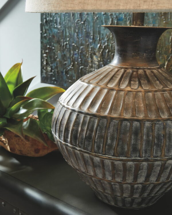 Magan - Antique Bronze Finish - Metal Table Lamp - Image 3
