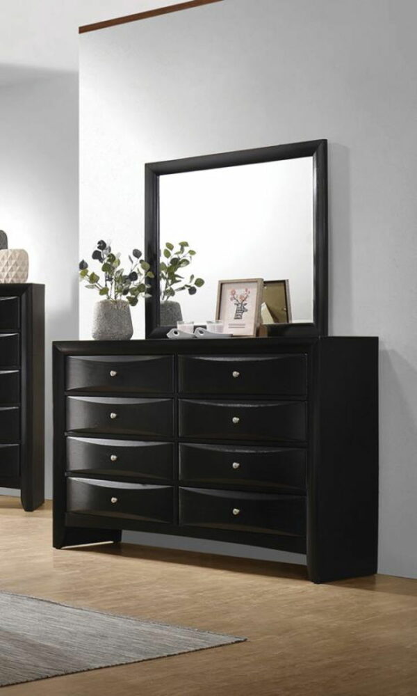 Briana - Rectangle Dresser Mirror - Black - Image 3