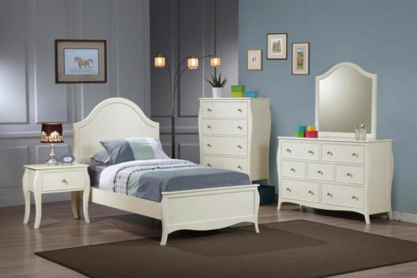 Dominique - 7-drawer Dresser With Mirror - Cream White - Image 3