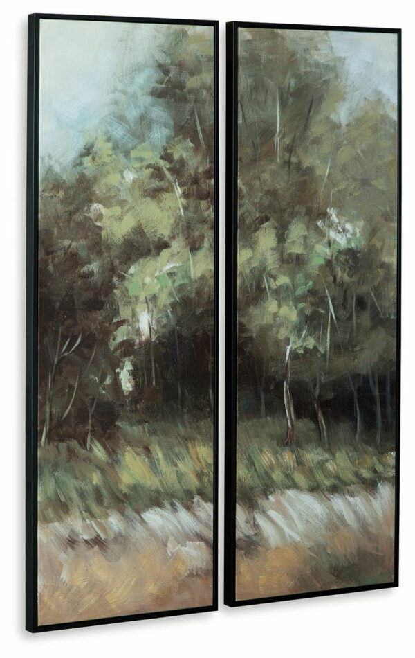 Dansot - Green / Brown - Wall Art Set (Set of 2) - Image 4