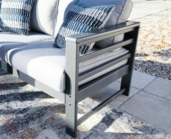 Amora - Charcoal Gray - Sofa With Cushion - Image 5