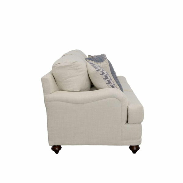 Glenn - Recessed Arms Sofa - Light Gray - Image 5