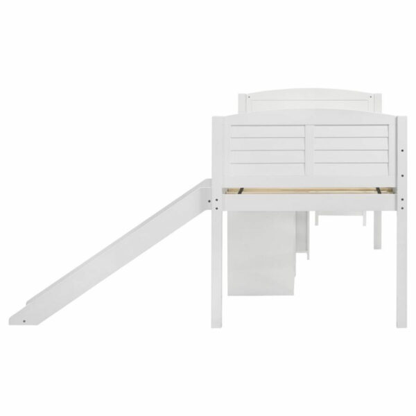 Millie - Twin Workstation Loft Bed - White - Image 4