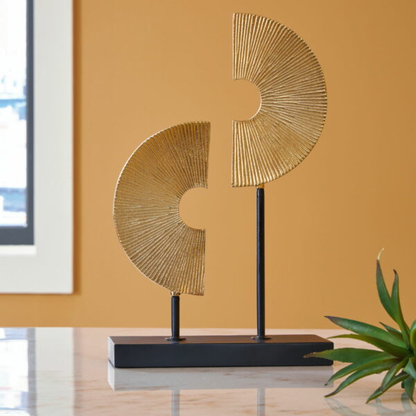 Berrnette - Gold Finish / Black - Sculpture - Image 2