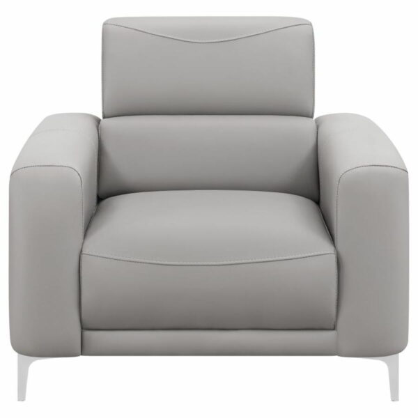 Glenmark - Track Arm Upholstered Chair - Taupe - Image 4