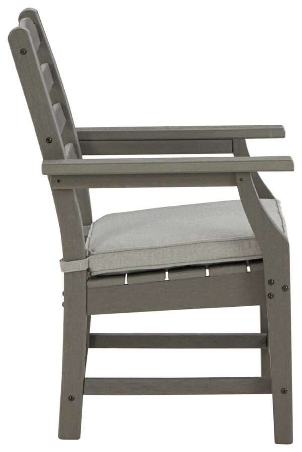 Visola - Gray - Arm Chair With Cushion (Set of 2) - Image 3
