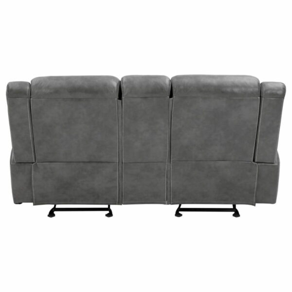 Conrad - Upholstered Motion Loveseat - Cool Gray - Image 6